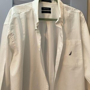 Men’s white button down shirt